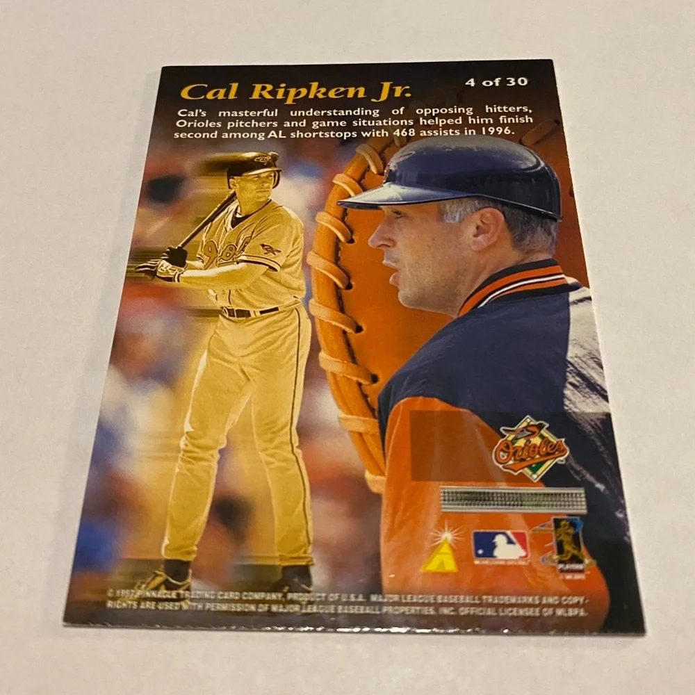 Cal Ripken Jr. 1997 Rare! Pinnacle Mint Collection Baseball Card # 4 of 30